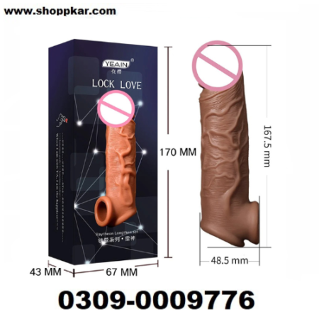 Dark Chocolate Penis Extender Condom In Pakistan - Sex Toys