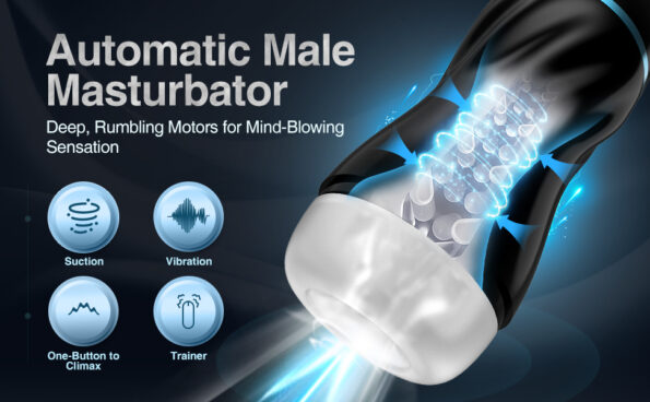 Automatic Sucking Male Masturbator Pocket Pussy - Sex Toys