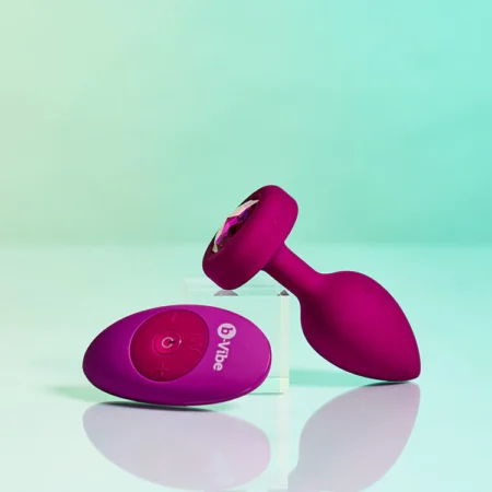 B-Vibe Vibrating Jewel Butt Plug For Women - Shoppkar.Com