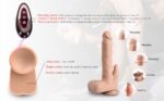 9.8 Inch Liquid Silicone Realistic Licking Thrusting Rotating Dildo