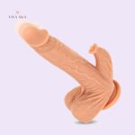 9.8 Inch Liquid Silicone Realistic Licking Thrusting Rotating Dildo