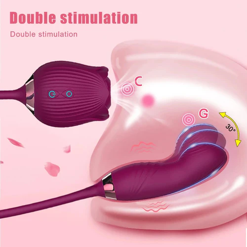 10 Vibration & 10 Suction Modes Powerful Rose Vibrator 10 Vibration & 10 Suction Modes Powerful Rose Vibrator