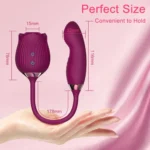 10 Vibration & 10 Suction Modes Powerful Rose Vibrator
