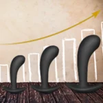 3 PC Silicone Anal Plug Training Set With Flared Base