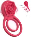 Vibrating Cock Ring with Rose Clitoral
