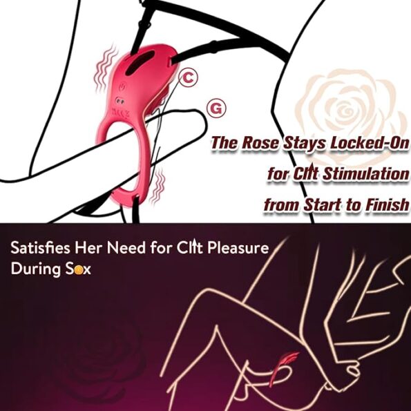 Couples Rose App Wearable Vibrator