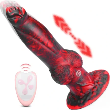 Thrusting Fantasy Dildo With Remote Control
