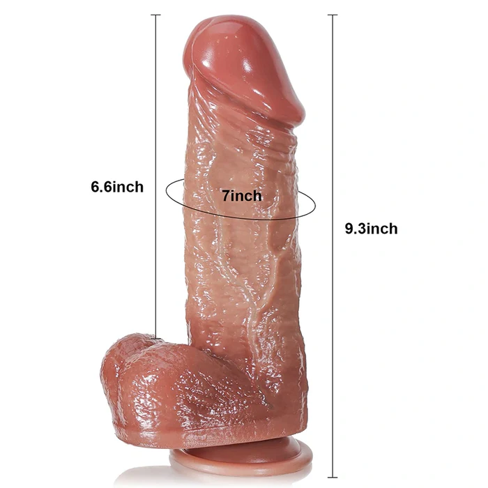 Lifelike Silicone Large Thrusting Dildo Lifelike Silicone Large Thrusting Dildo