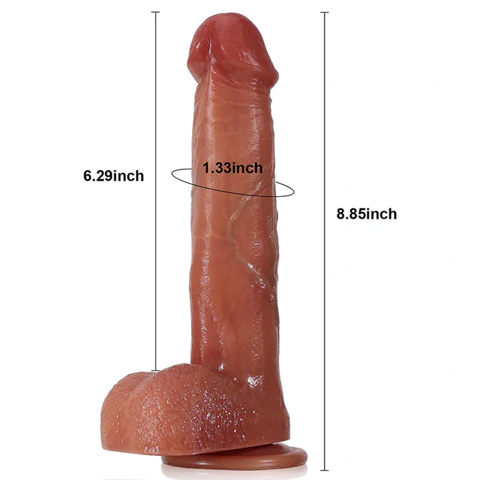 Heating Thrusting Dildo with 3 Telescoping & 5 Vibrating Modes Heating Thrusting Dildo with 3 Telescoping & 5 Vibrating Modes