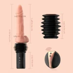 Thrusting Heating Sex Machine with Realistic Dildo