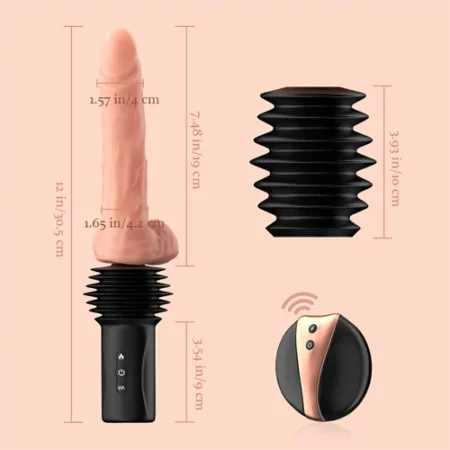 Thrusting Heating Sex Machine with Realistic Dildo - Shoppkar.com