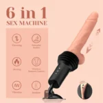 Thrusting Heating Sex Machine with Realistic Dildo