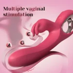 Powerful Vibrating Tapping Silicone Rabbit Vibrator