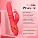 Rabbit Vibrator with Thrusting Vibrating Tapping