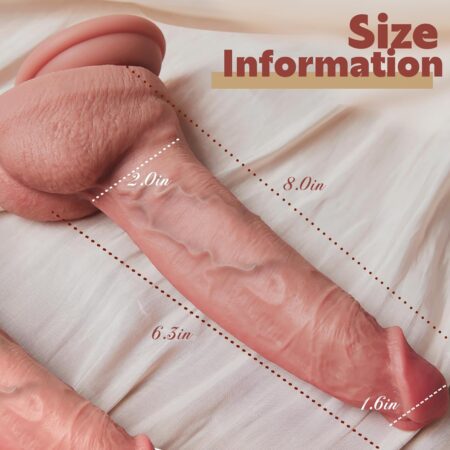 Ultra Realistic Dildo-8‘’ Flesh - Shoppkar.Com
