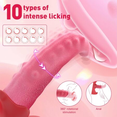 Thrusting Dildo Tongue Sex Toy for Women - Shoppkar.Com